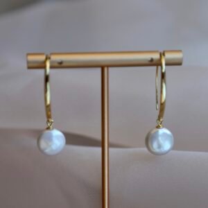 Whisper Luna earrings /gold vermeil