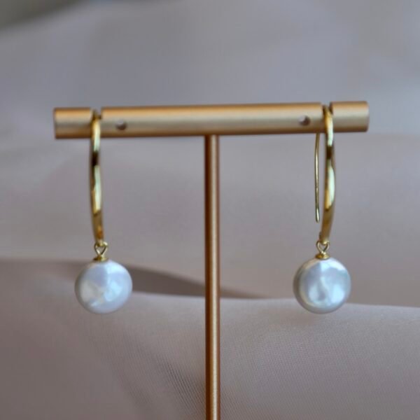 Whisper Luna earrings /gold vermeil