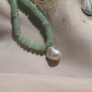 Alternative view of Baroque Jade Necklace