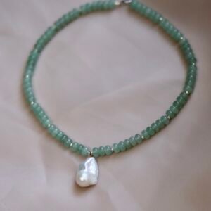 Baroque Jade Necklace