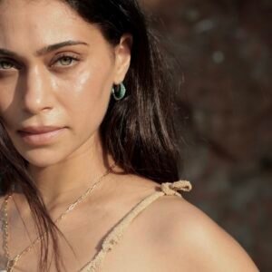 Alternative view of Verdé Resin Hoop Earrings