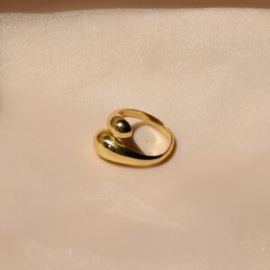 Foil Ring｜925 Silver Adjustable Minimalist Statement Ring