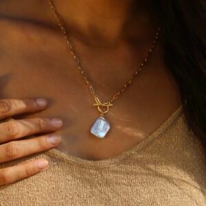 Alternative view of Marea Square Pearl Necklace