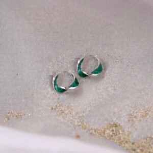 Verdé Resin Hoop Earrings